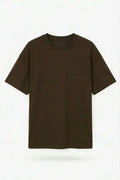 Stylish brown drop shoulder t shirt oversized fit fashion