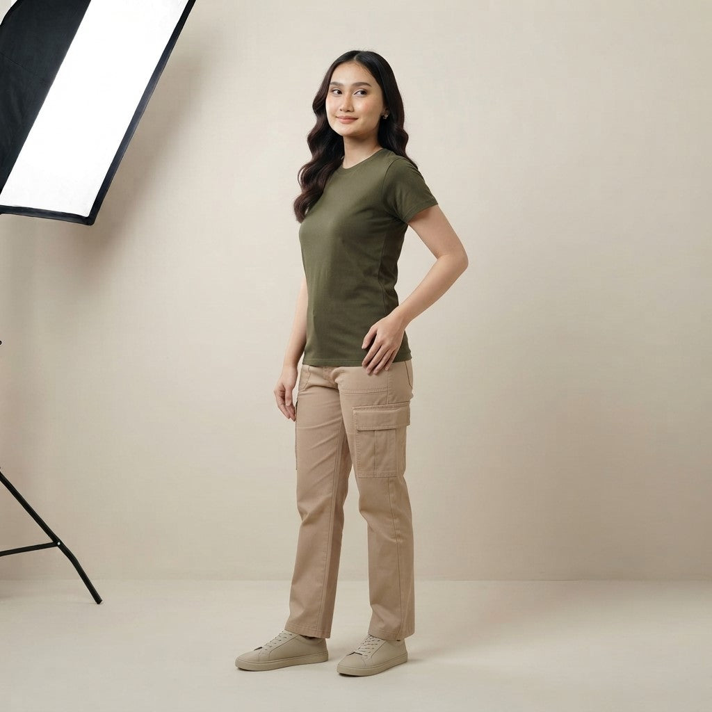Classic Army Green T-Shirt | Everyday Cotton Tee for Men & Women
