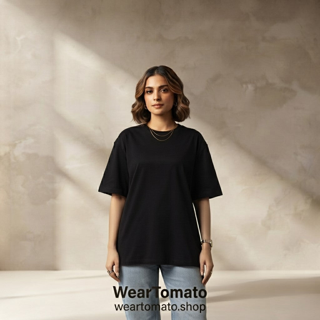 Pack of 2 Drop Shoulder Tees | Oversized Streetwear T-Shirts for Men & Women