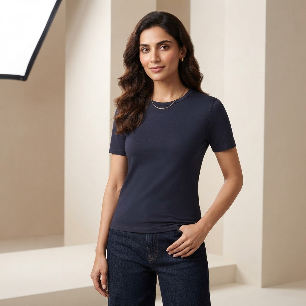 Classic Navy T-Shirt | Timeless Everyday Cotton Tee for Men & Women