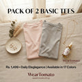 Basic T-Shirt (Pack of 2) | Everyday Cotton Essentials for Men & Women