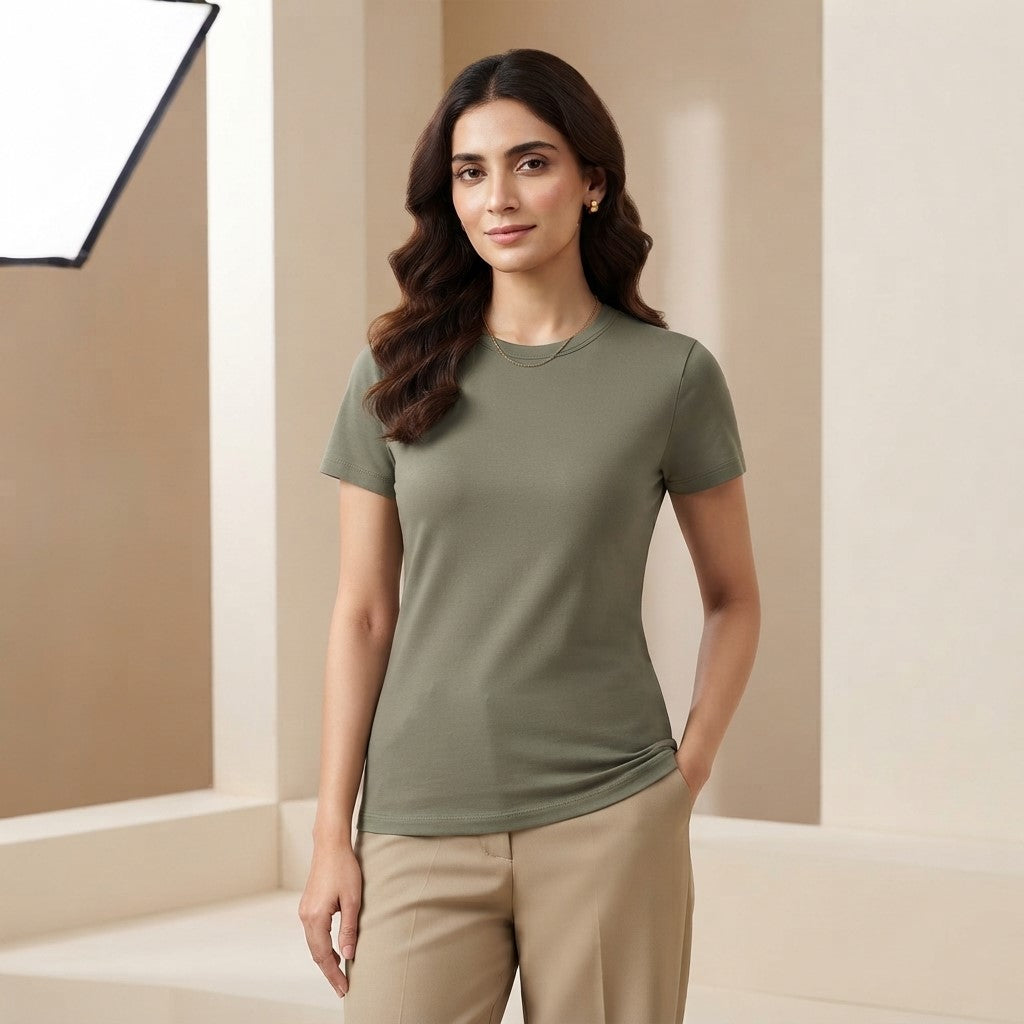 Classic Light Grey T-Shirt | Soft Neutral Everyday Cotton Tee for Men & Women