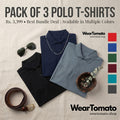Pack of 3 Polo T-Shirts | Premium Cotton Smart Casual Polo Shirts for Men & Women