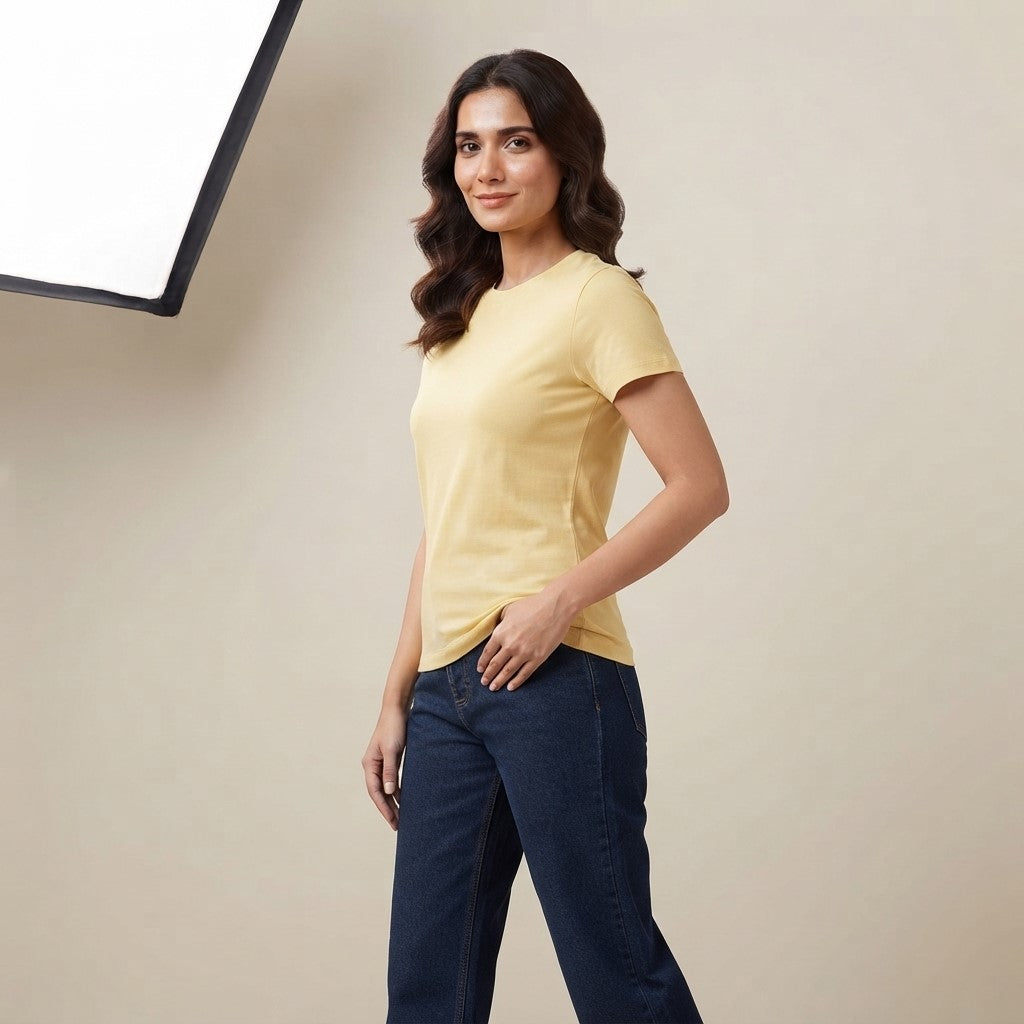 Classic Beige T-Shirt | Premium Everyday Cotton Tee for Men & Women