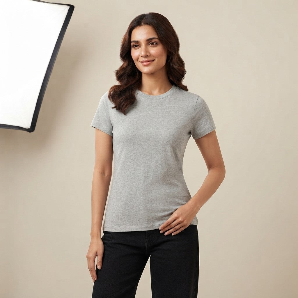 Classic Steel Grey T-Shirt | Modern Everyday Cotton Tee for Men & Women