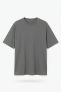 Stylish steel grey drop shoulder t shirt oversized fit fashion