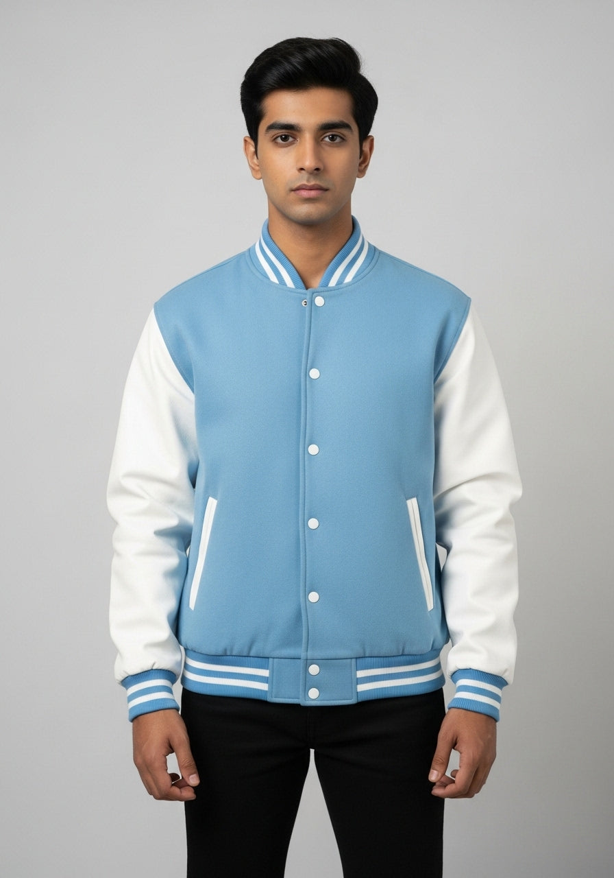 Light Blue Varsity Jacket