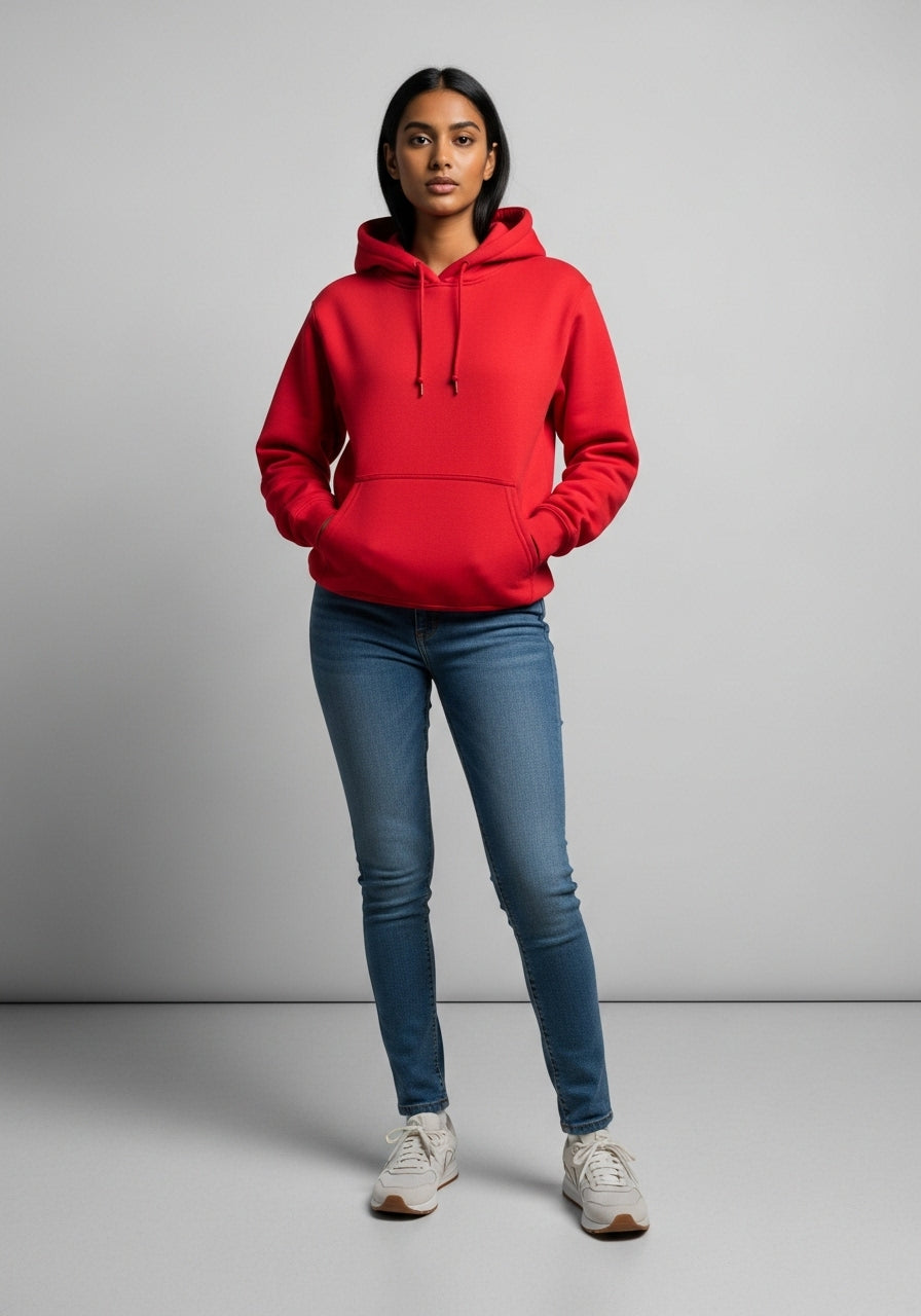 Fleece Red Hoodie