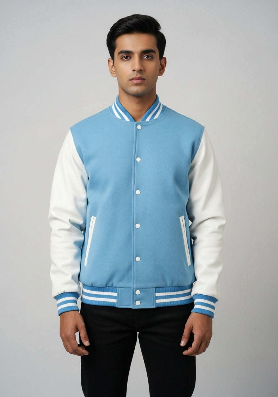 Light Blue Varsity Jacket