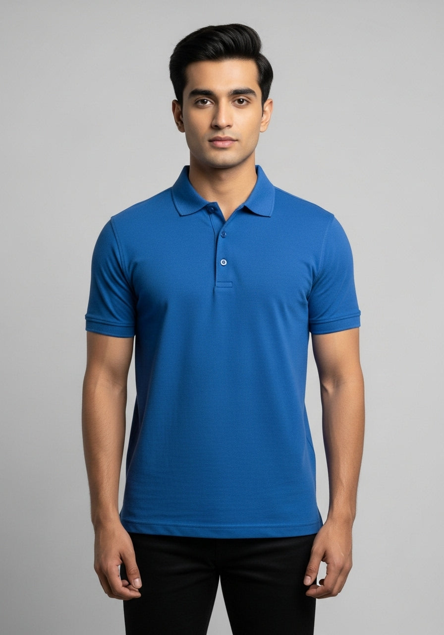 Half Sleeve Dark Blue Polo T-Shirts