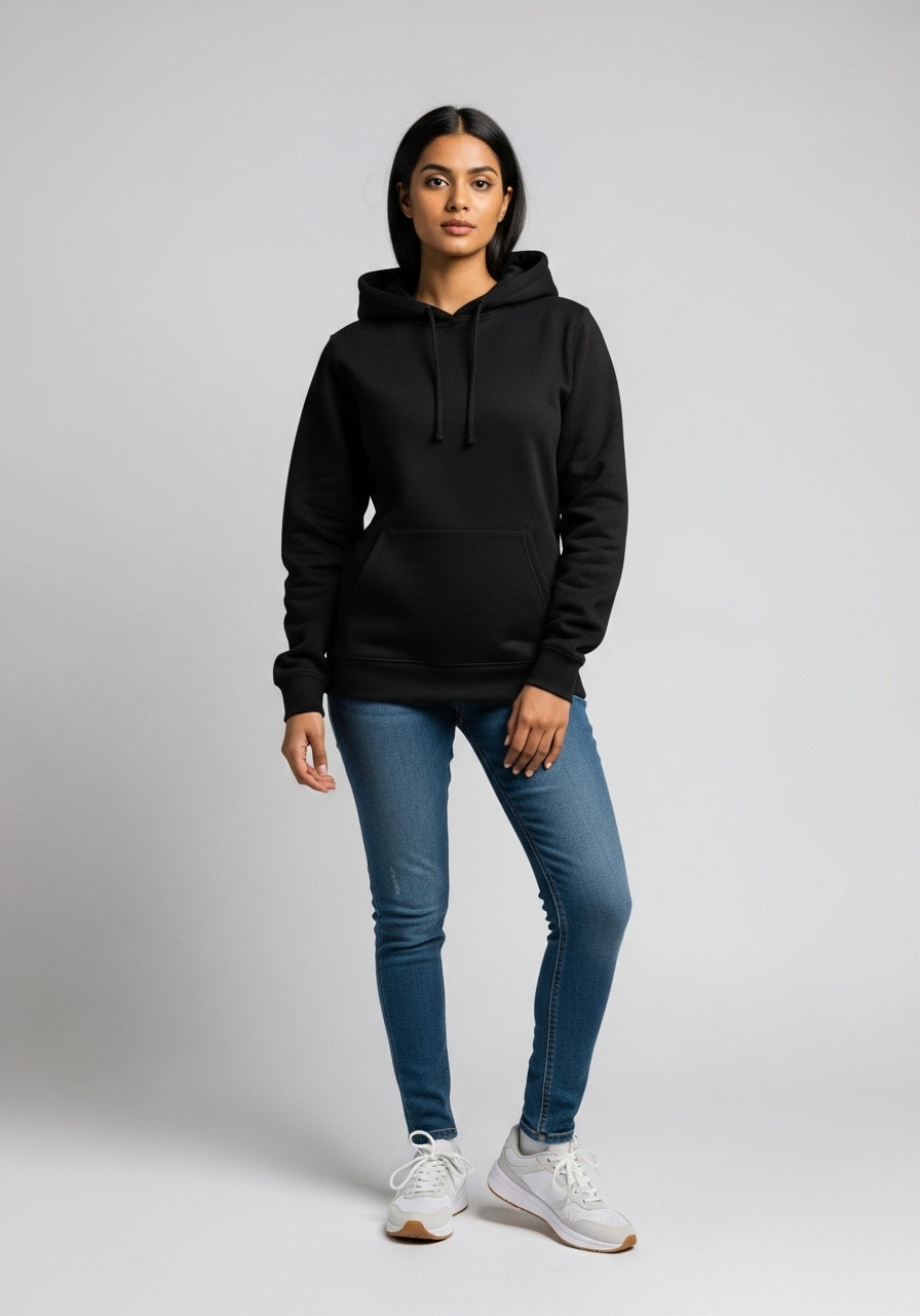 Fleece Black Hoodie