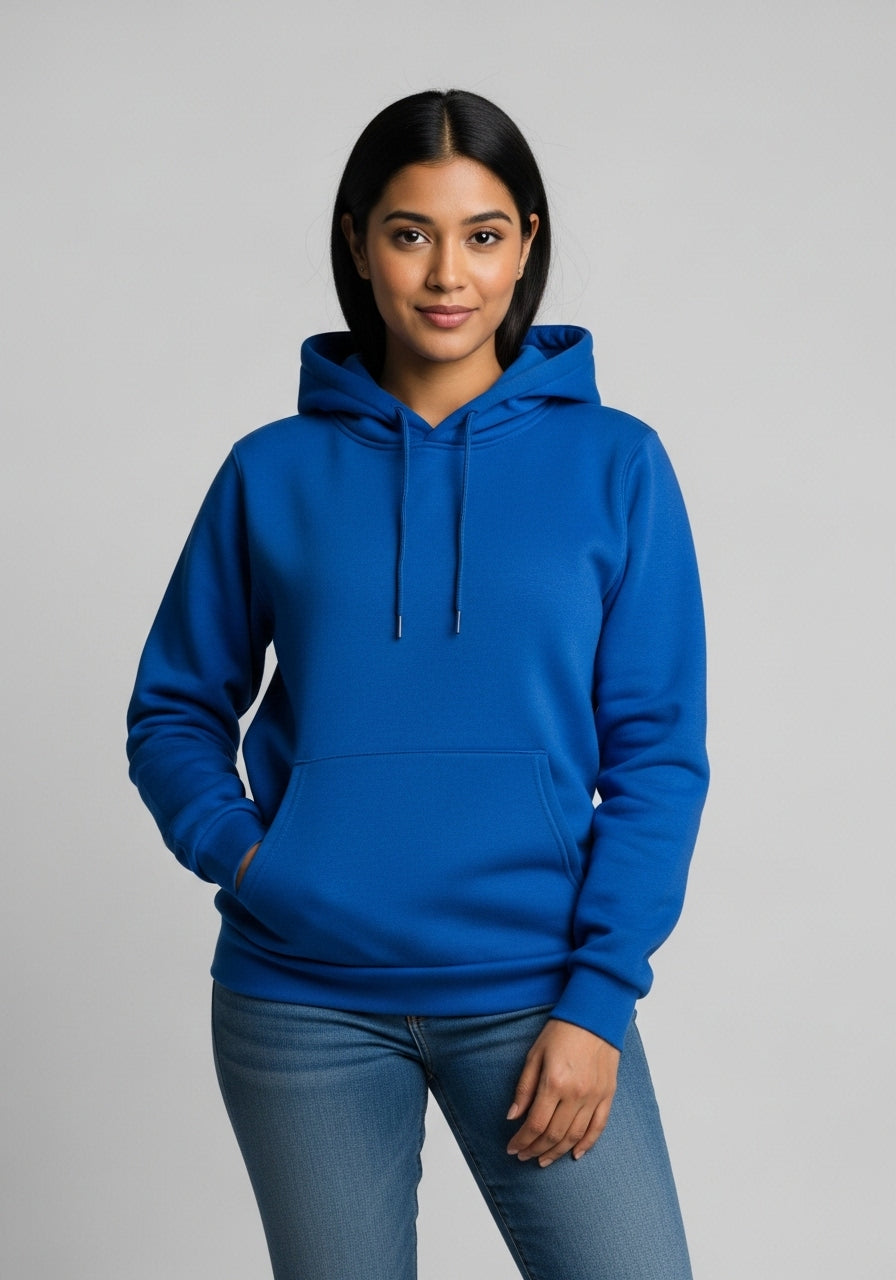 Fleece Dark Blue Hoodie