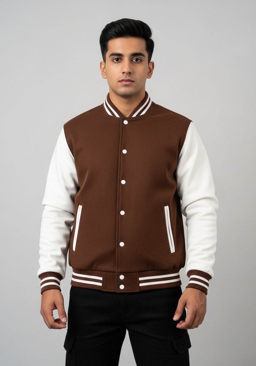 Brown Varsity Jacket
