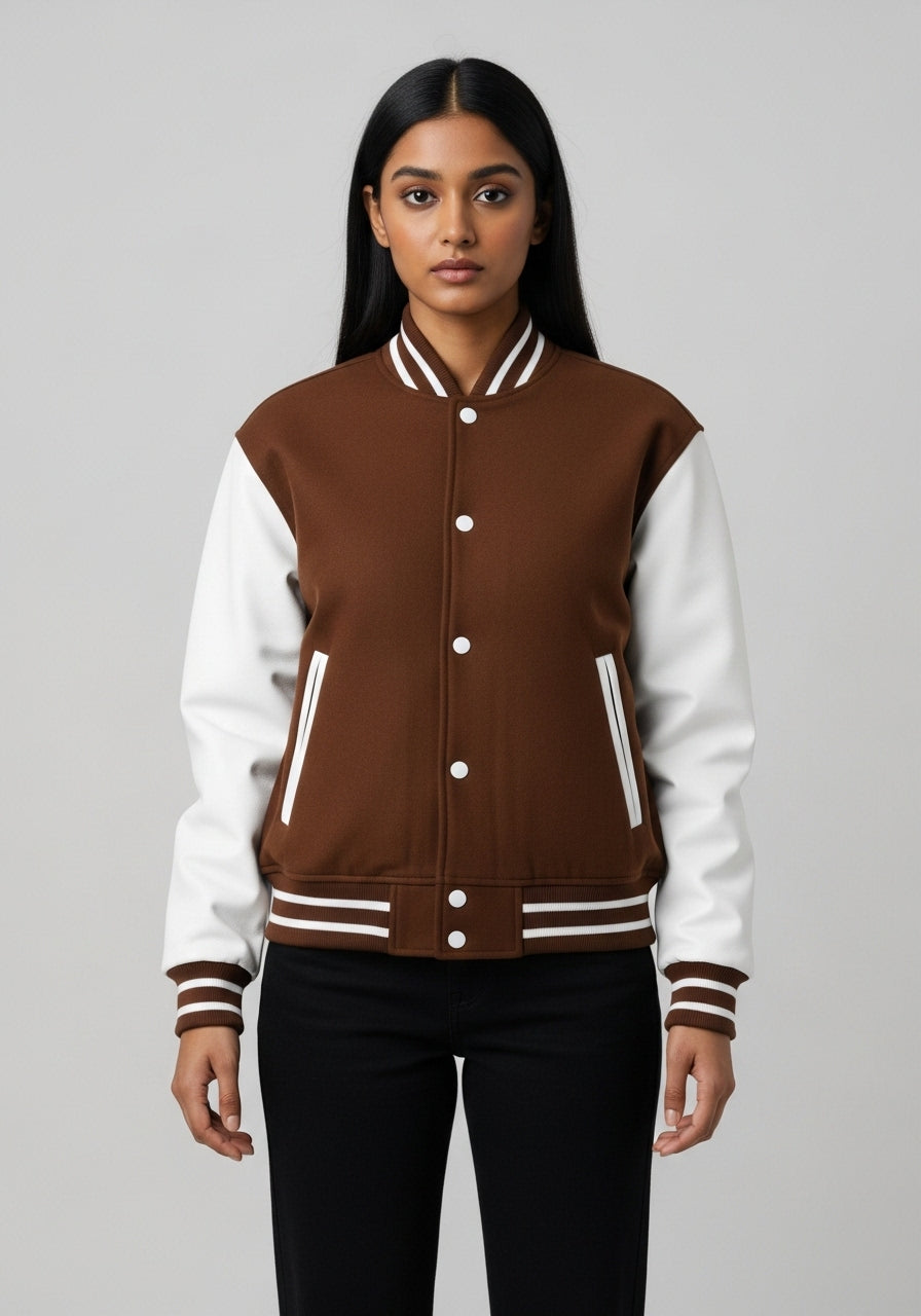 Brown Varsity Jacket