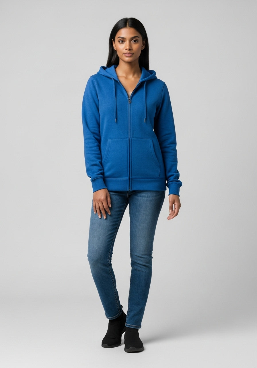 Dark Blue Zipper Hoodie