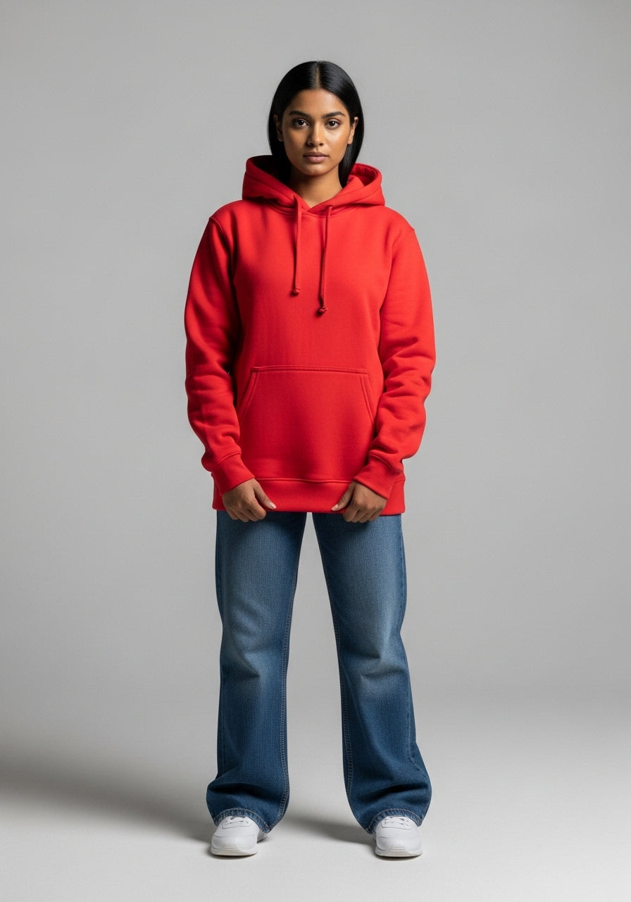 Fleece Red Hoodie