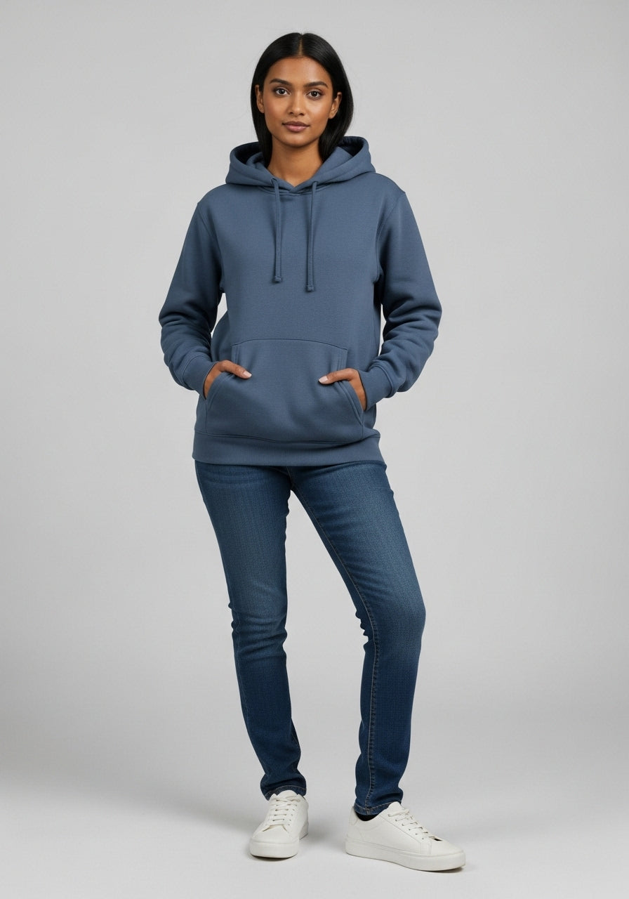 Fleece Light Grey Hoodie