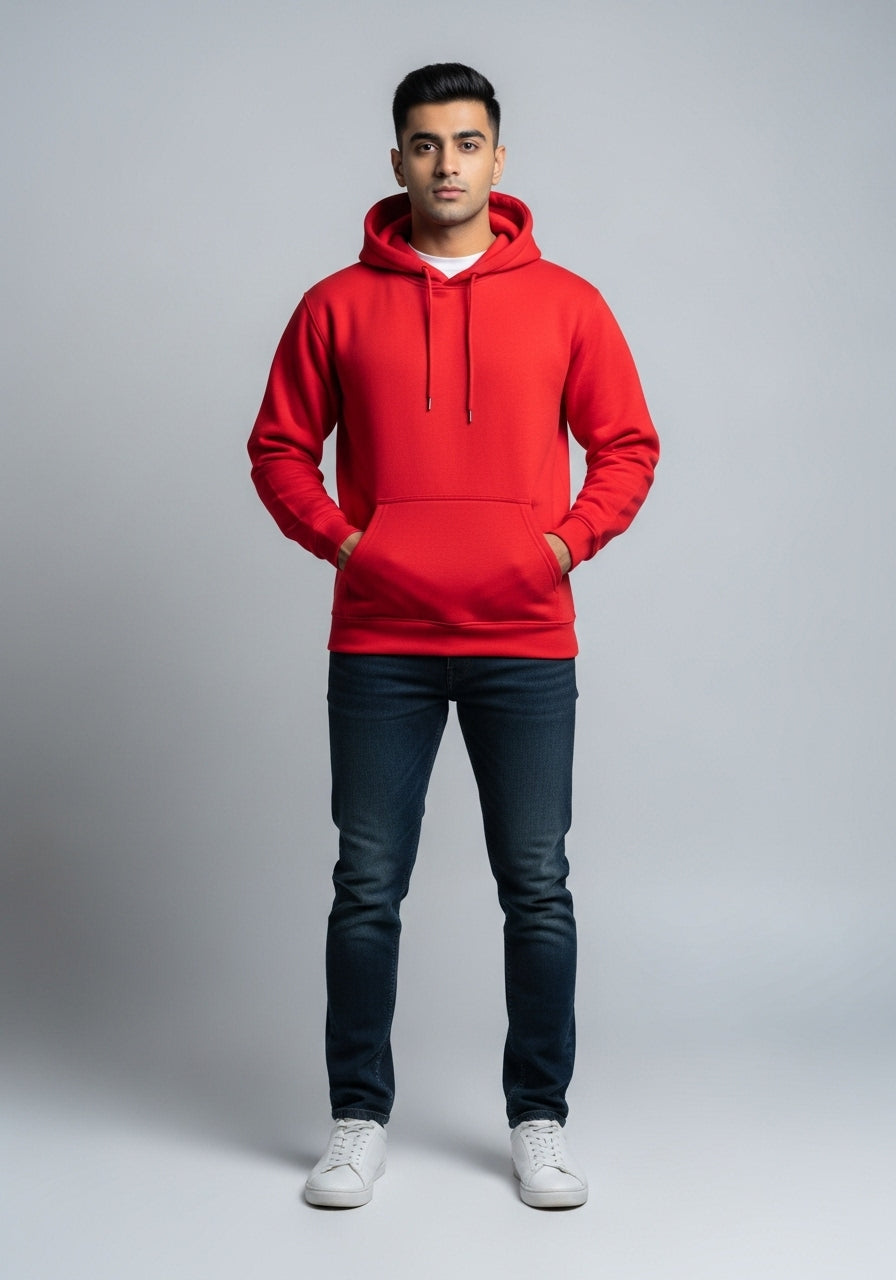Fleece Red Hoodie