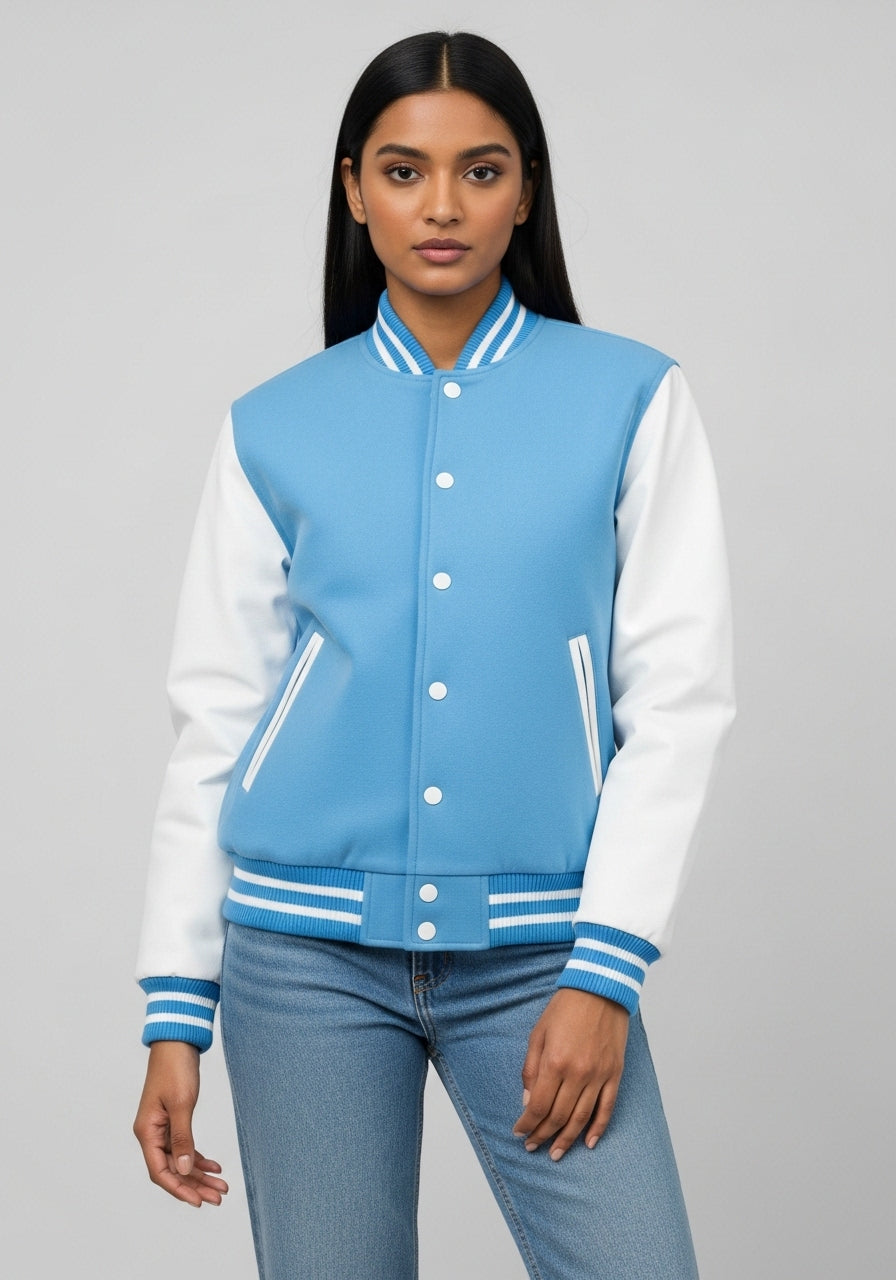 Light Blue Varsity Jacket