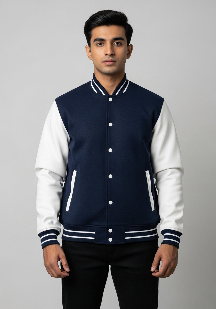 Navy Varsity Jacket