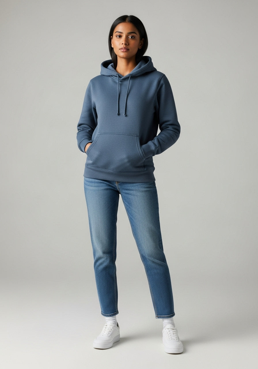 Fleece Light Grey Hoodie