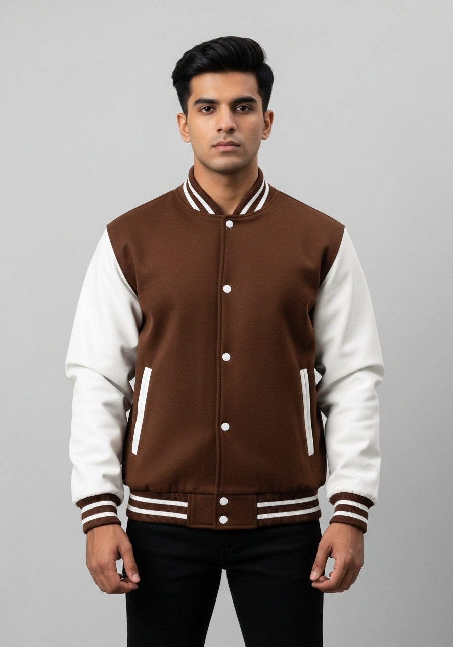 Brown Varsity Jacket