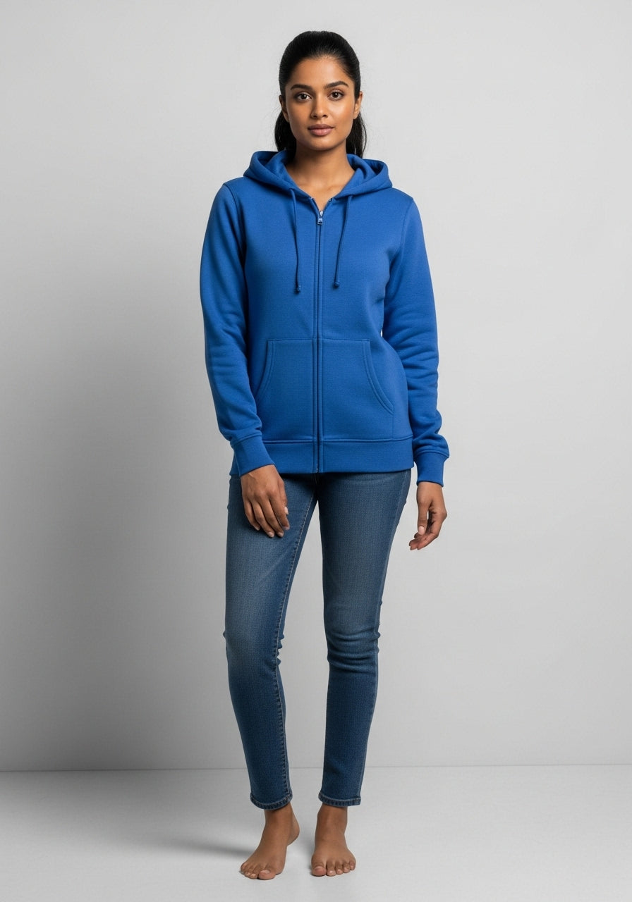 Dark Blue Zipper Hoodie