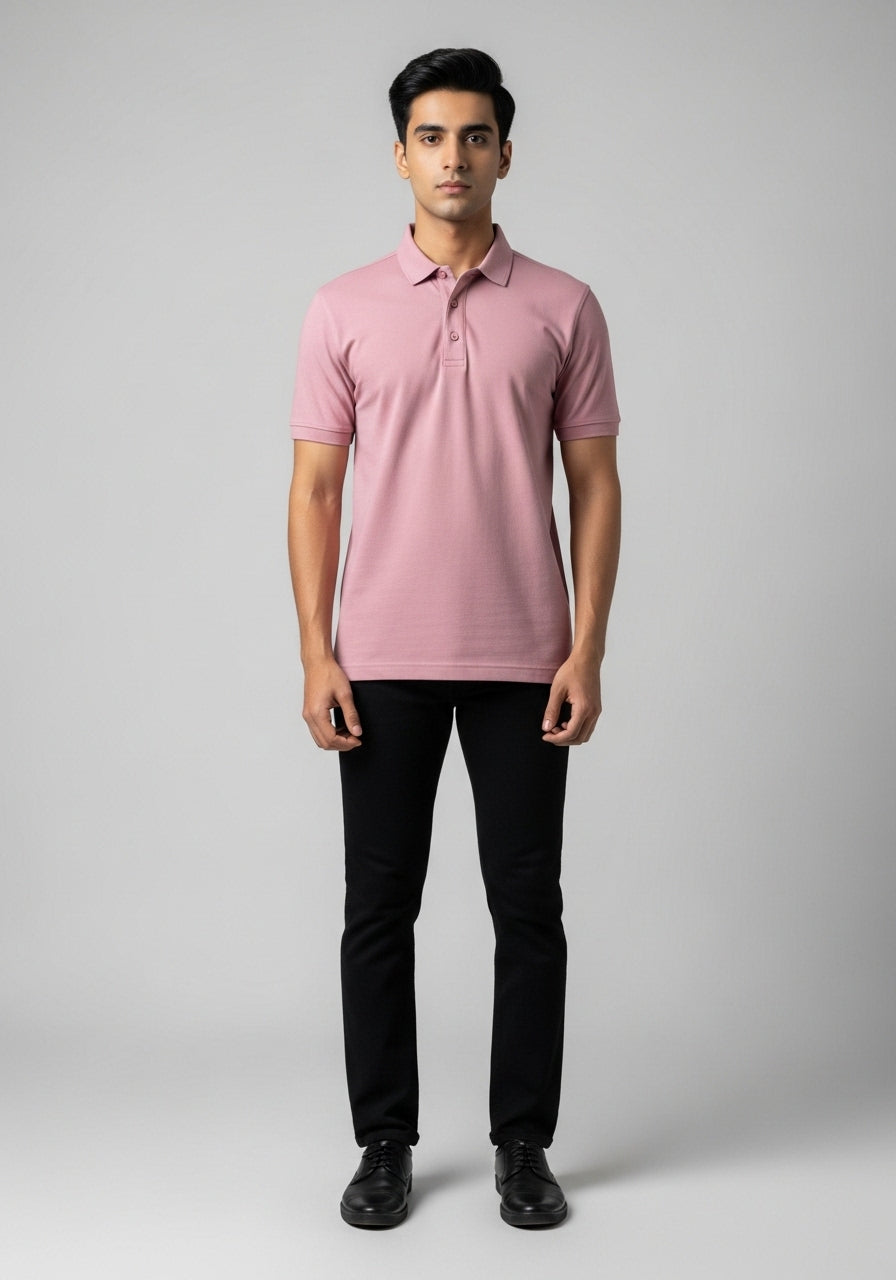 Half Sleeve Pink Polo T-Shirts