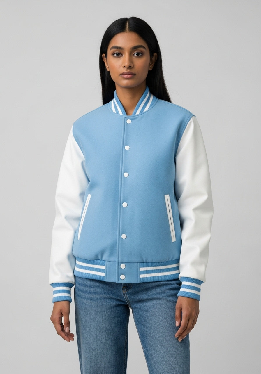 Light Blue Varsity Jacket