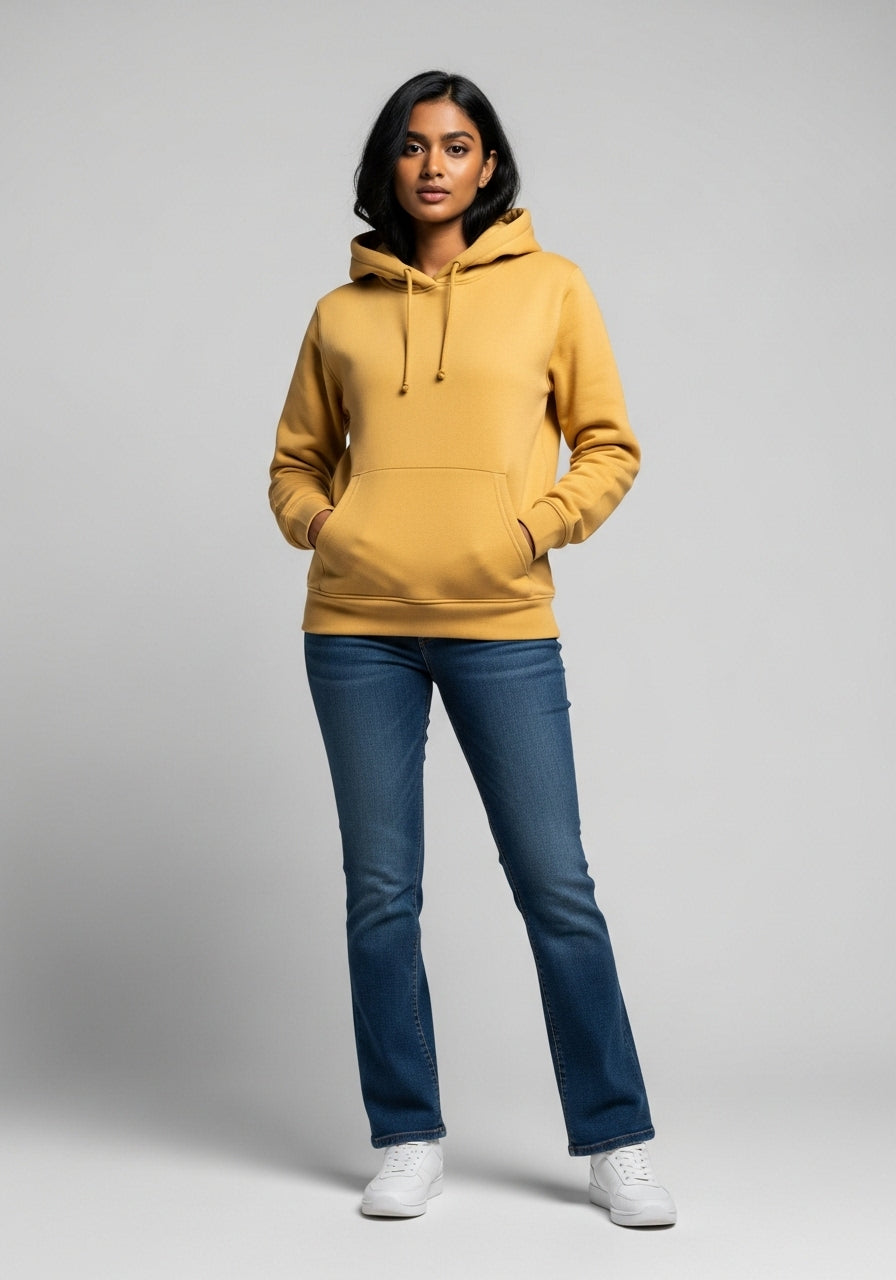 Fleece Yellow Hoodie
