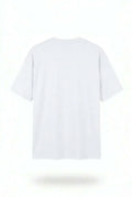 Stylish white drop shoulder t shirt oversized fit fashion