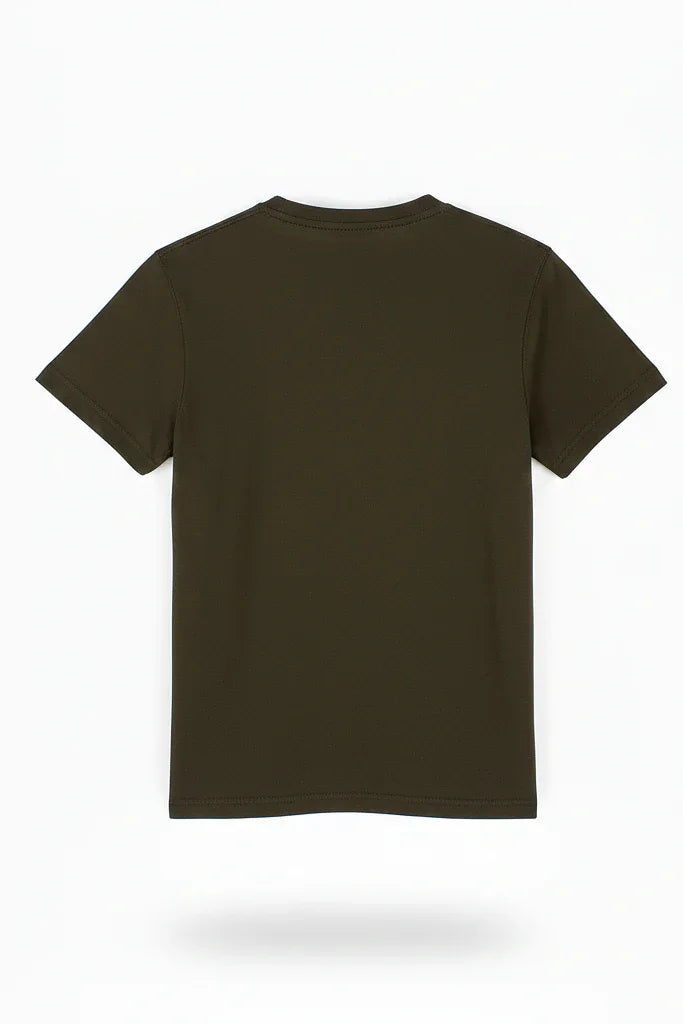 Classic army green premium cotton T-shirt