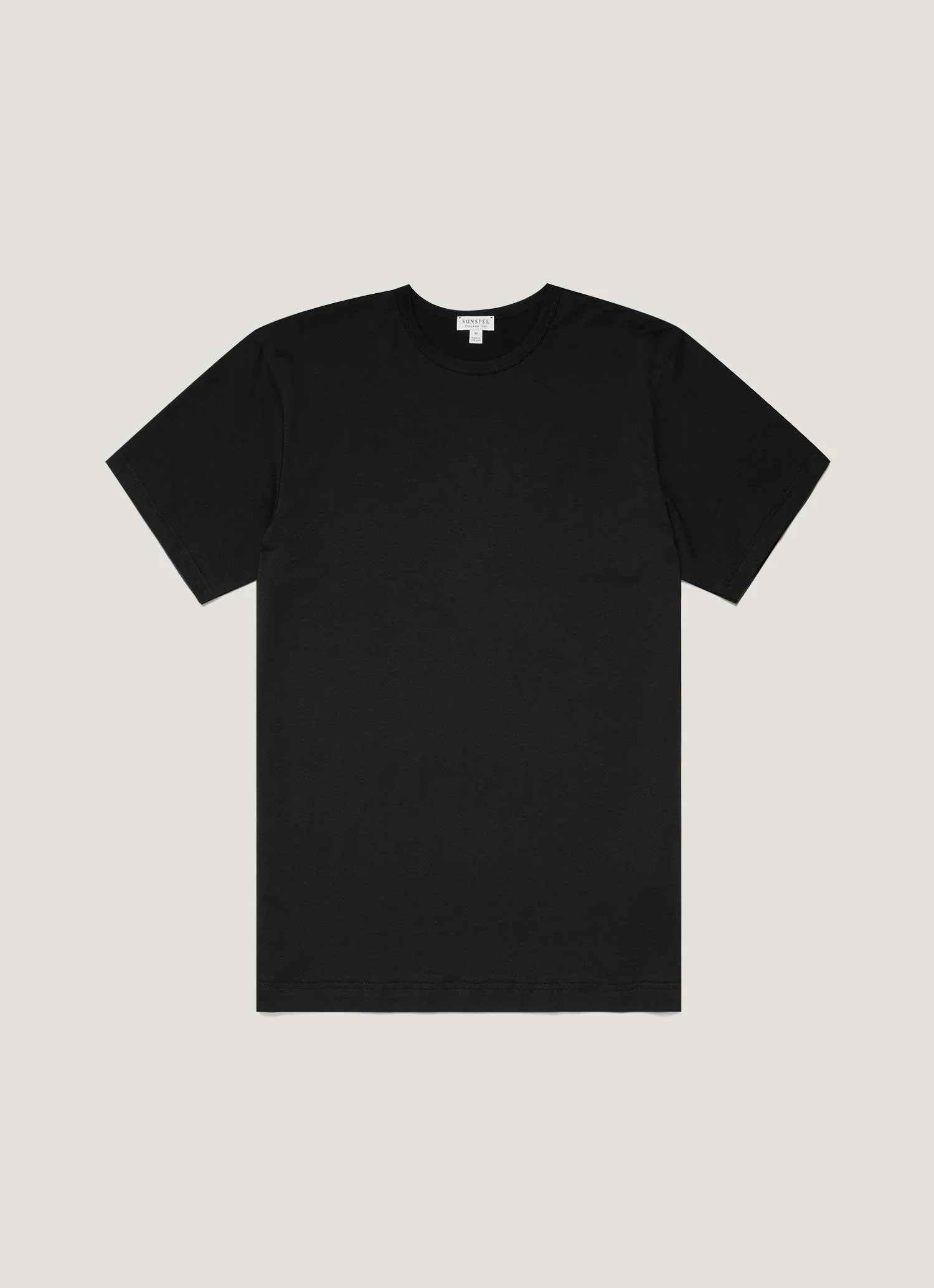 Classic black premium cotton T-shirt