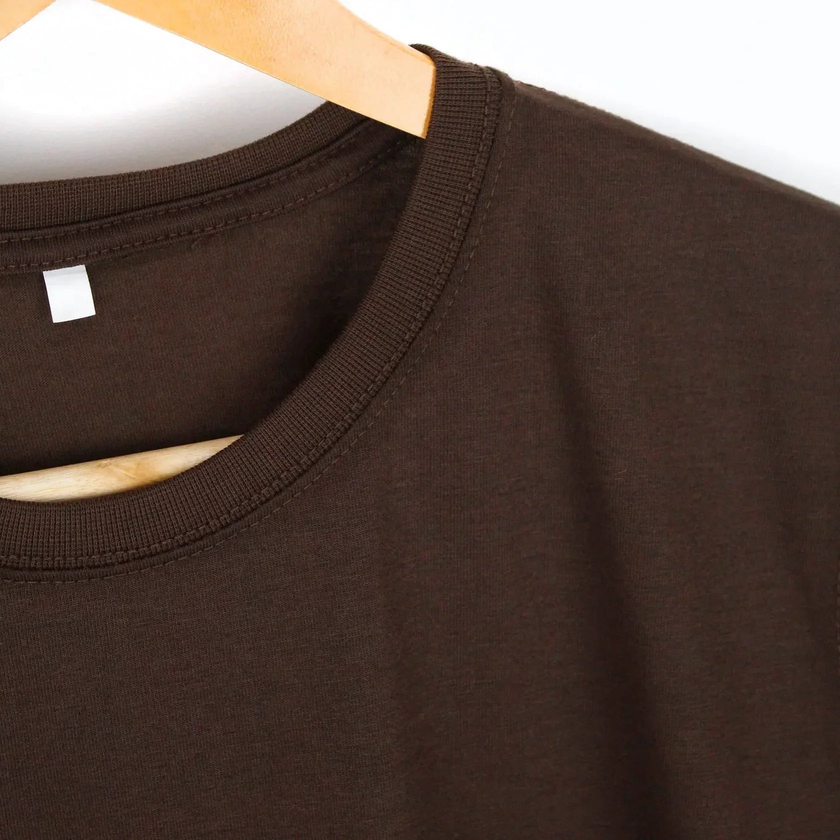 Classic brown premium cotton T-shirt