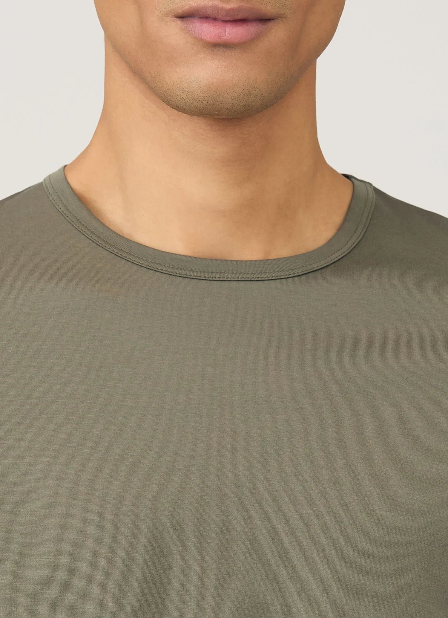 Classic light grey premium cotton T-shirt