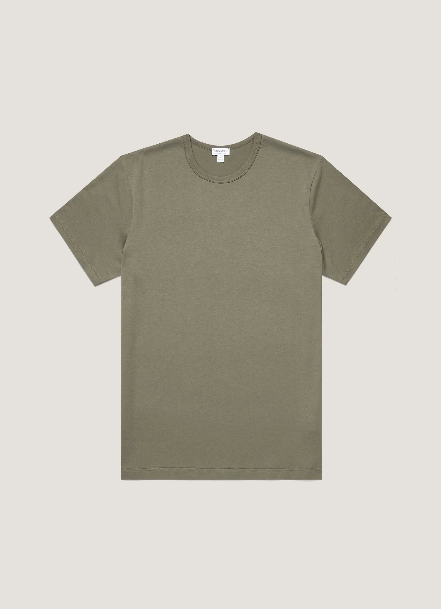 Classic light grey premium cotton T-shirt