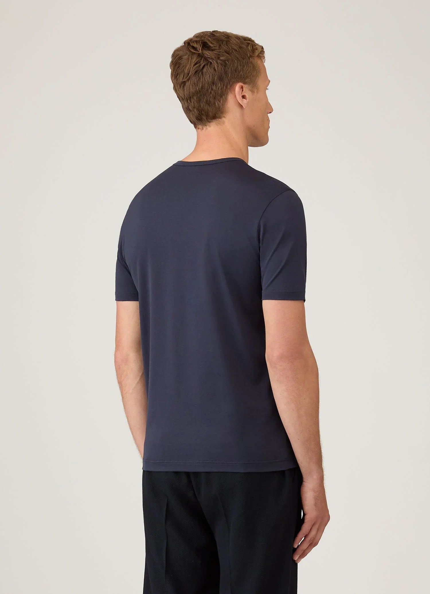 Classic navy premium cotton T-shirt