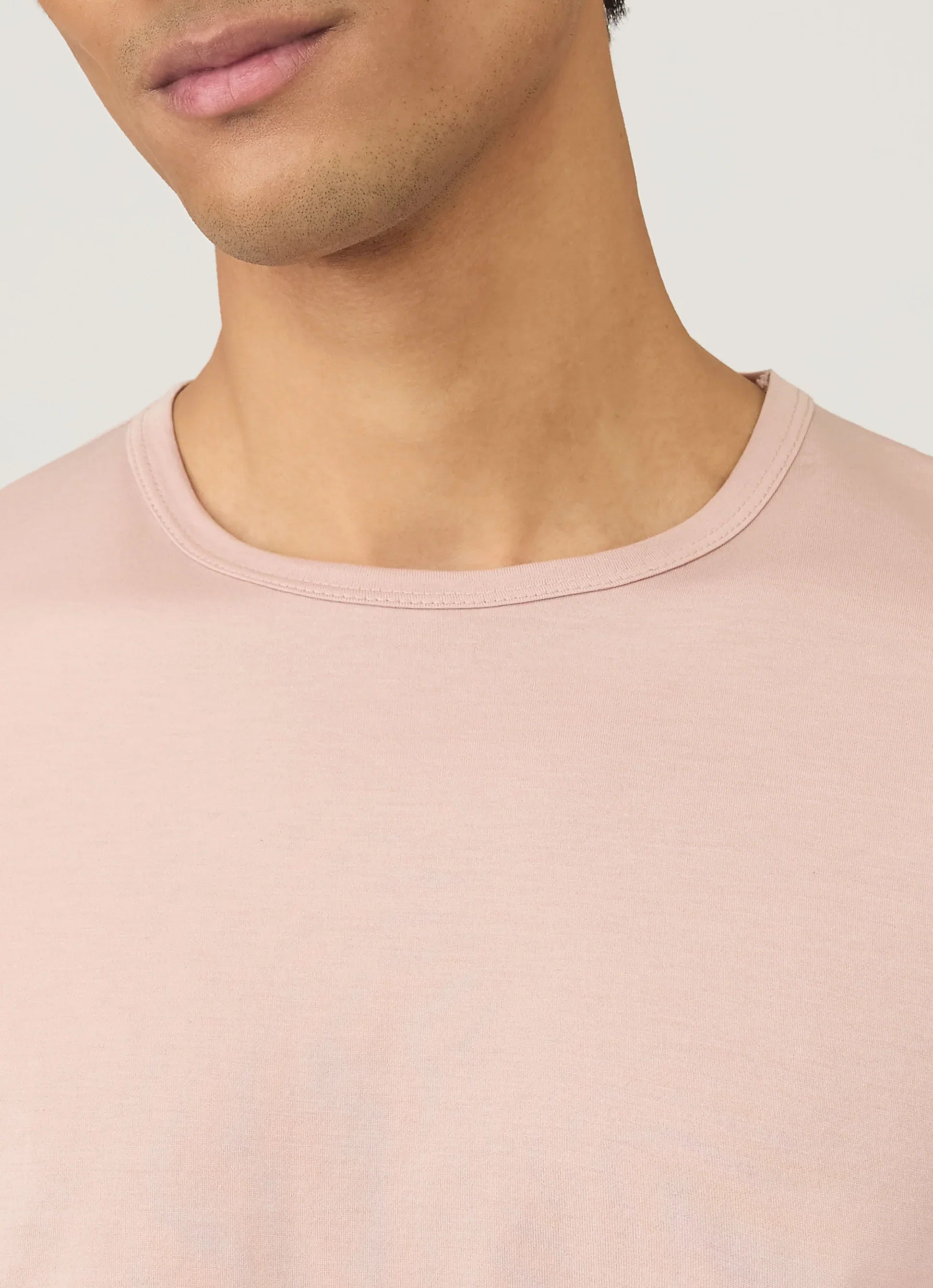 Classic pink premium cotton T-shirt