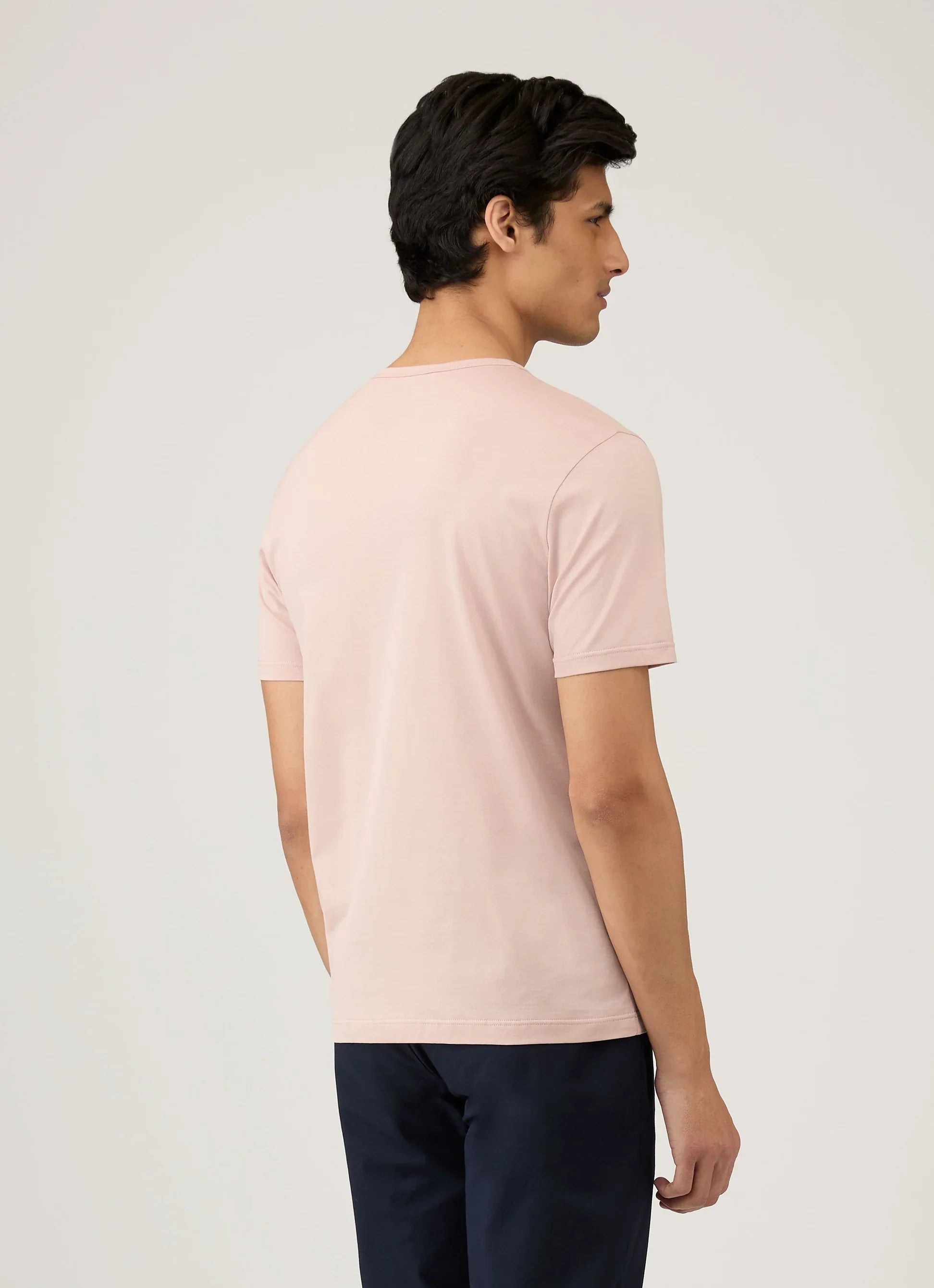 Classic pink premium cotton T-shirt