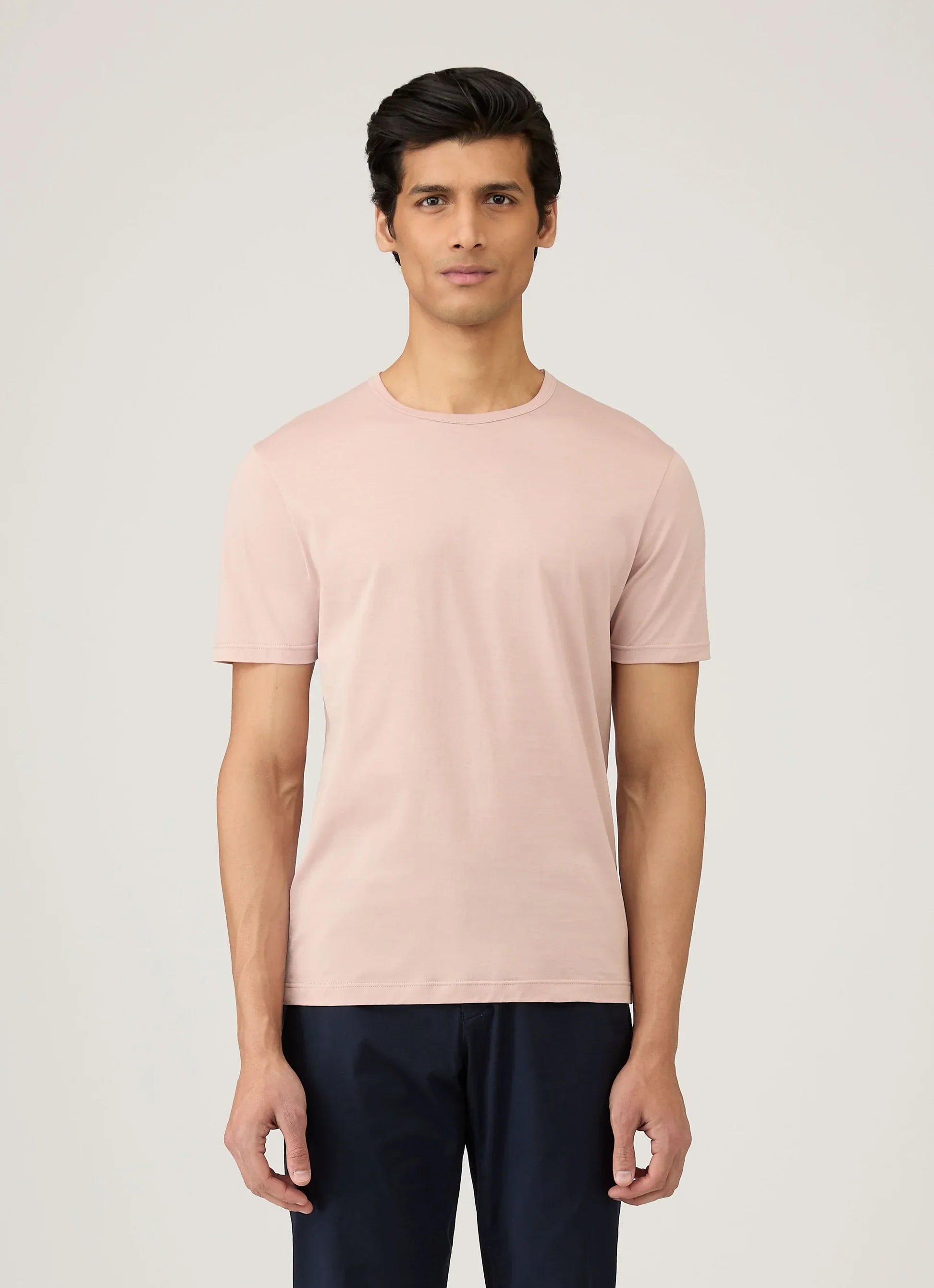 Classic pink premium cotton T-shirt
