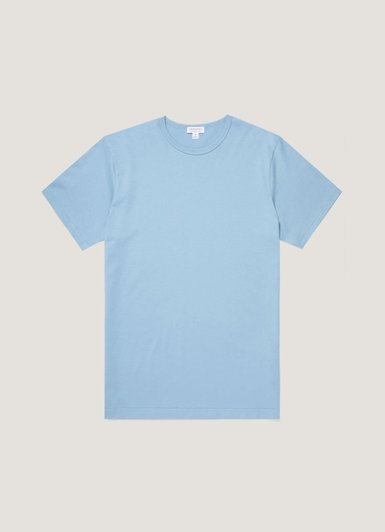 Classic sky blue premium cotton T-shirt