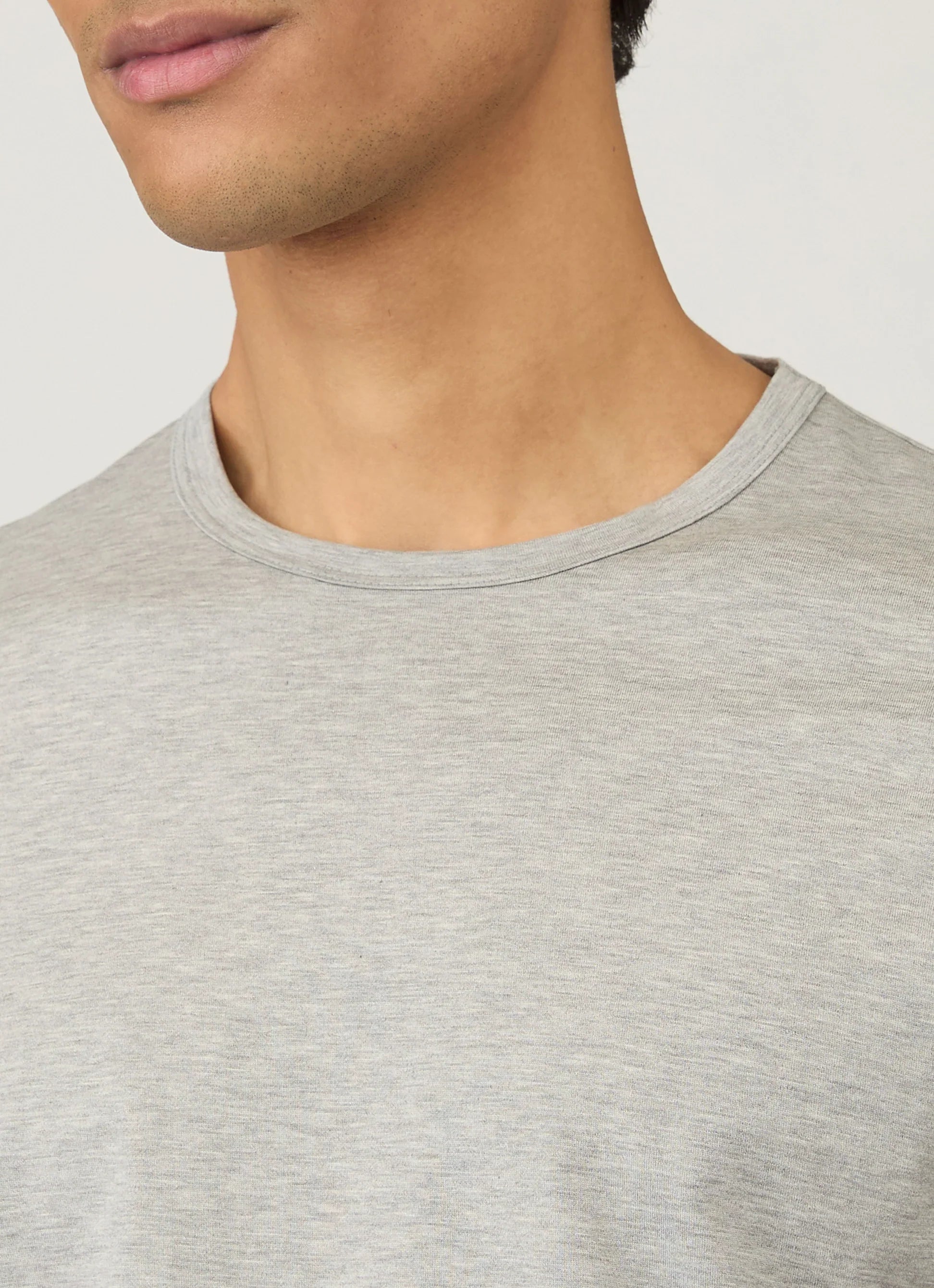 Classic steel grey premium cotton T-shirt