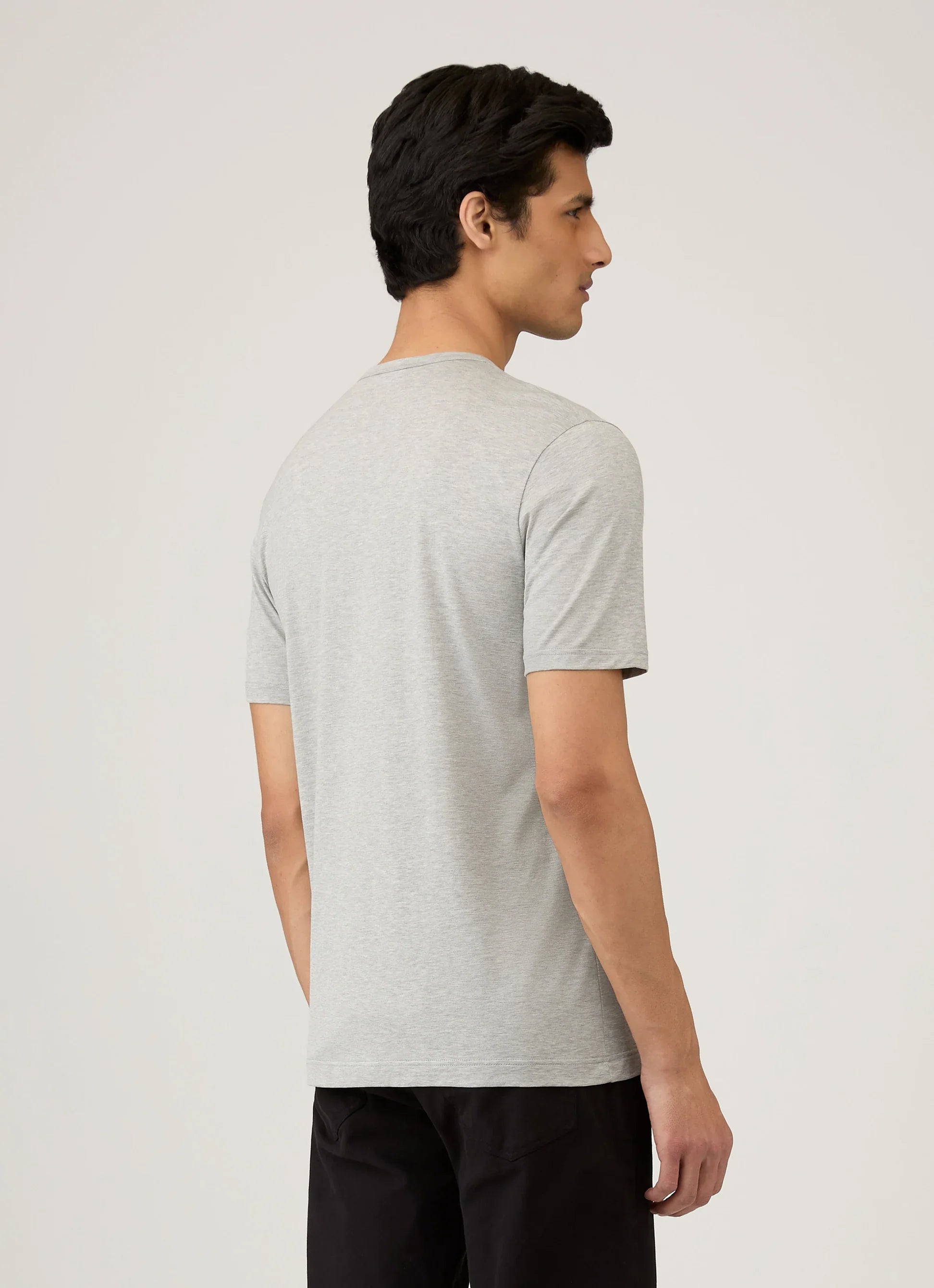 Classic steel grey premium cotton T-shirt