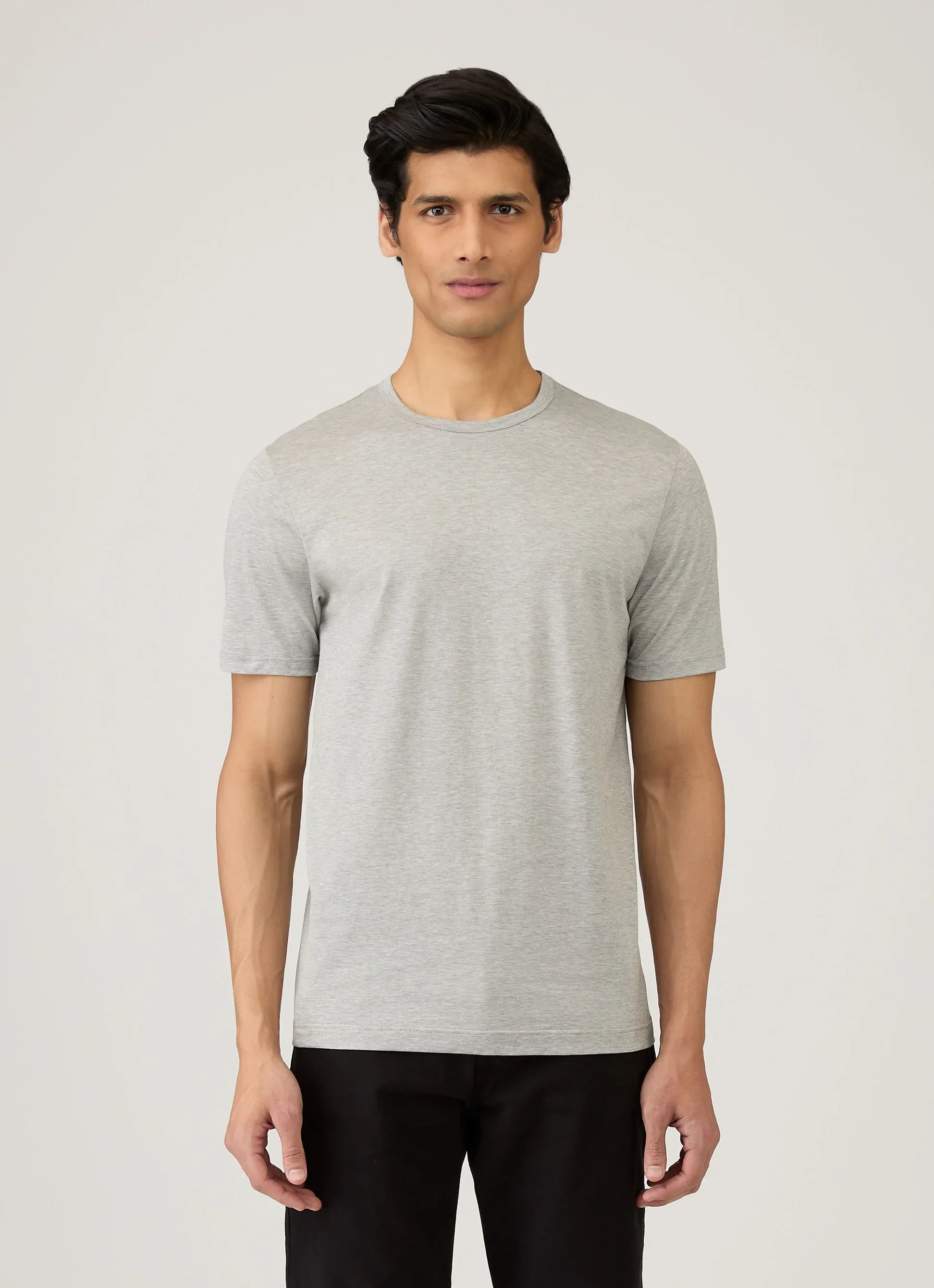 Classic steel grey premium cotton T-shirt