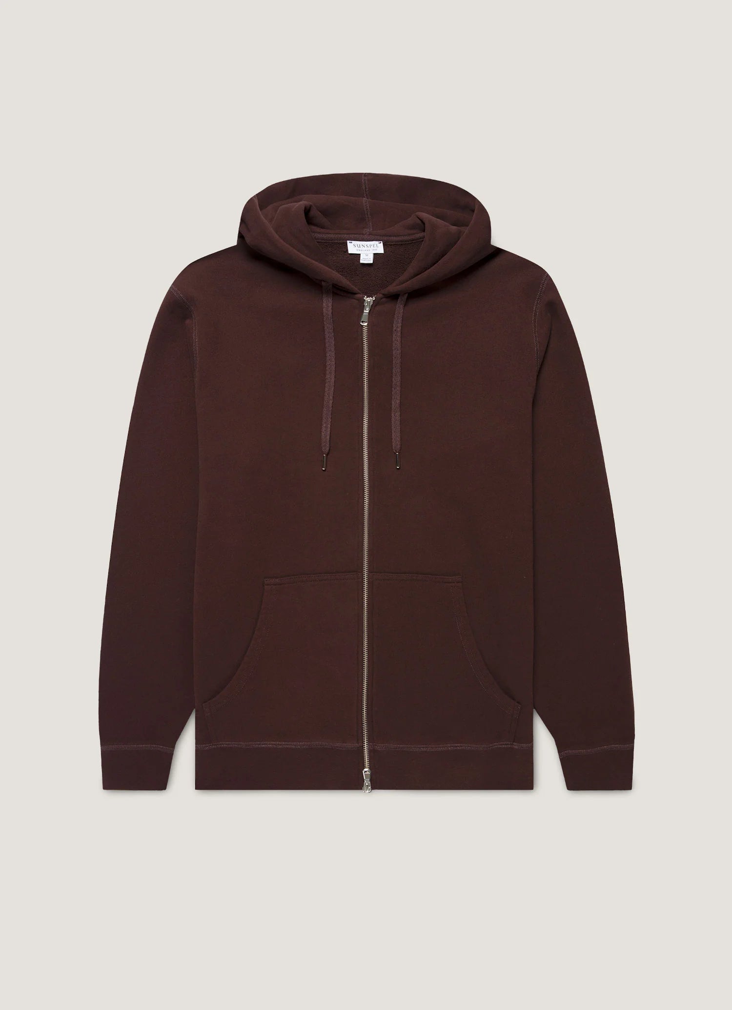 Loopback Zip Truffle Hoodie