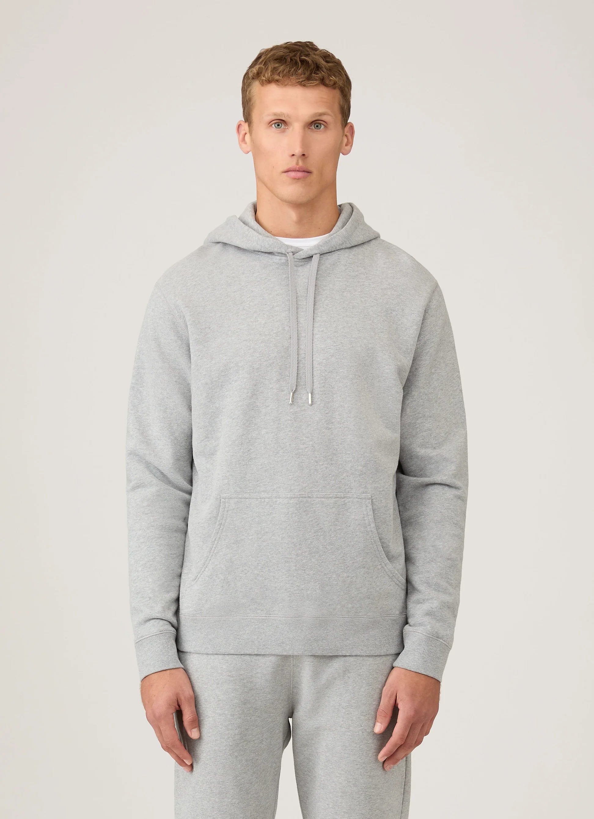 Loopback Grey Melange Hoodie