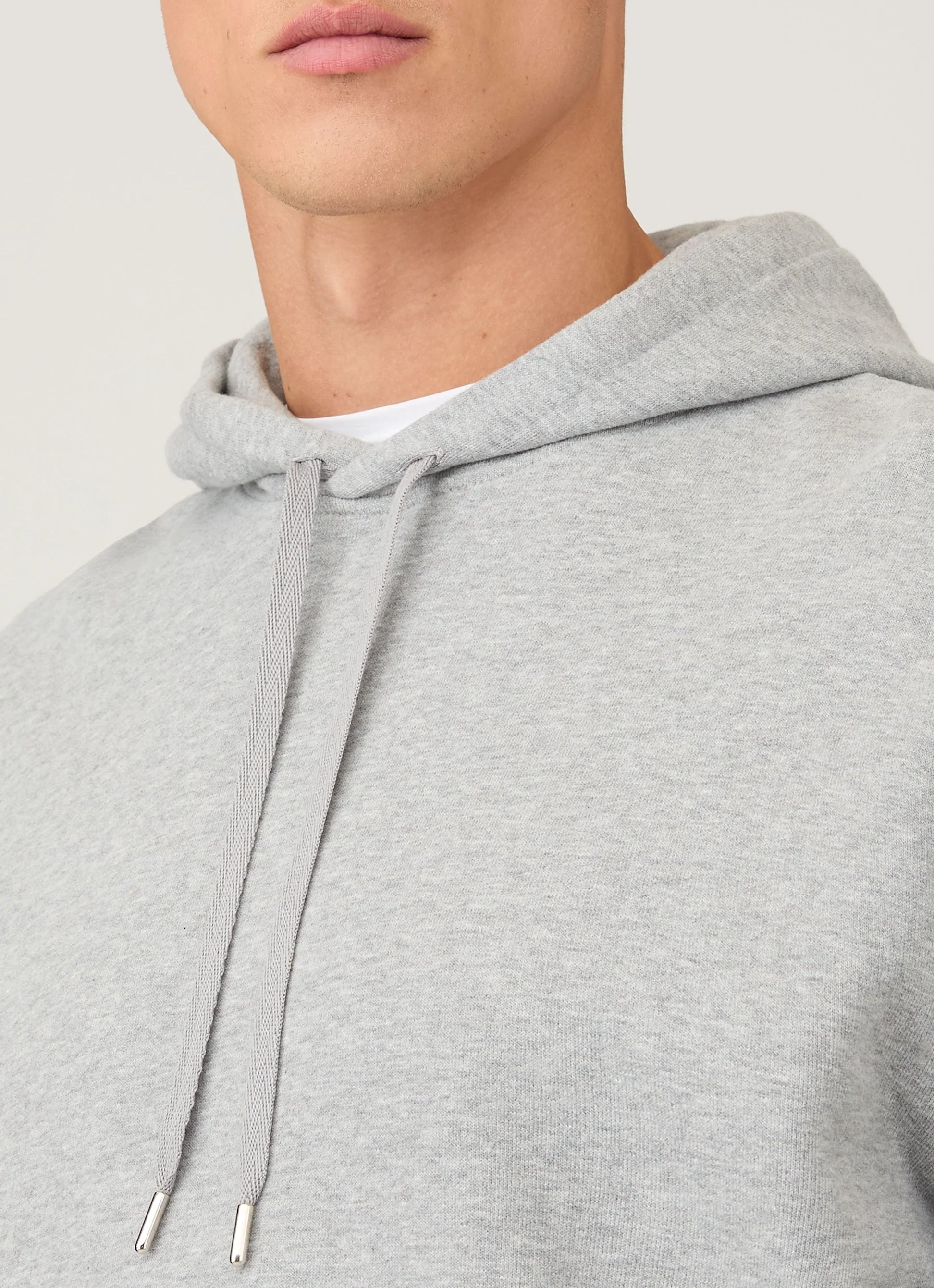 Loopback Grey Melange Hoodie