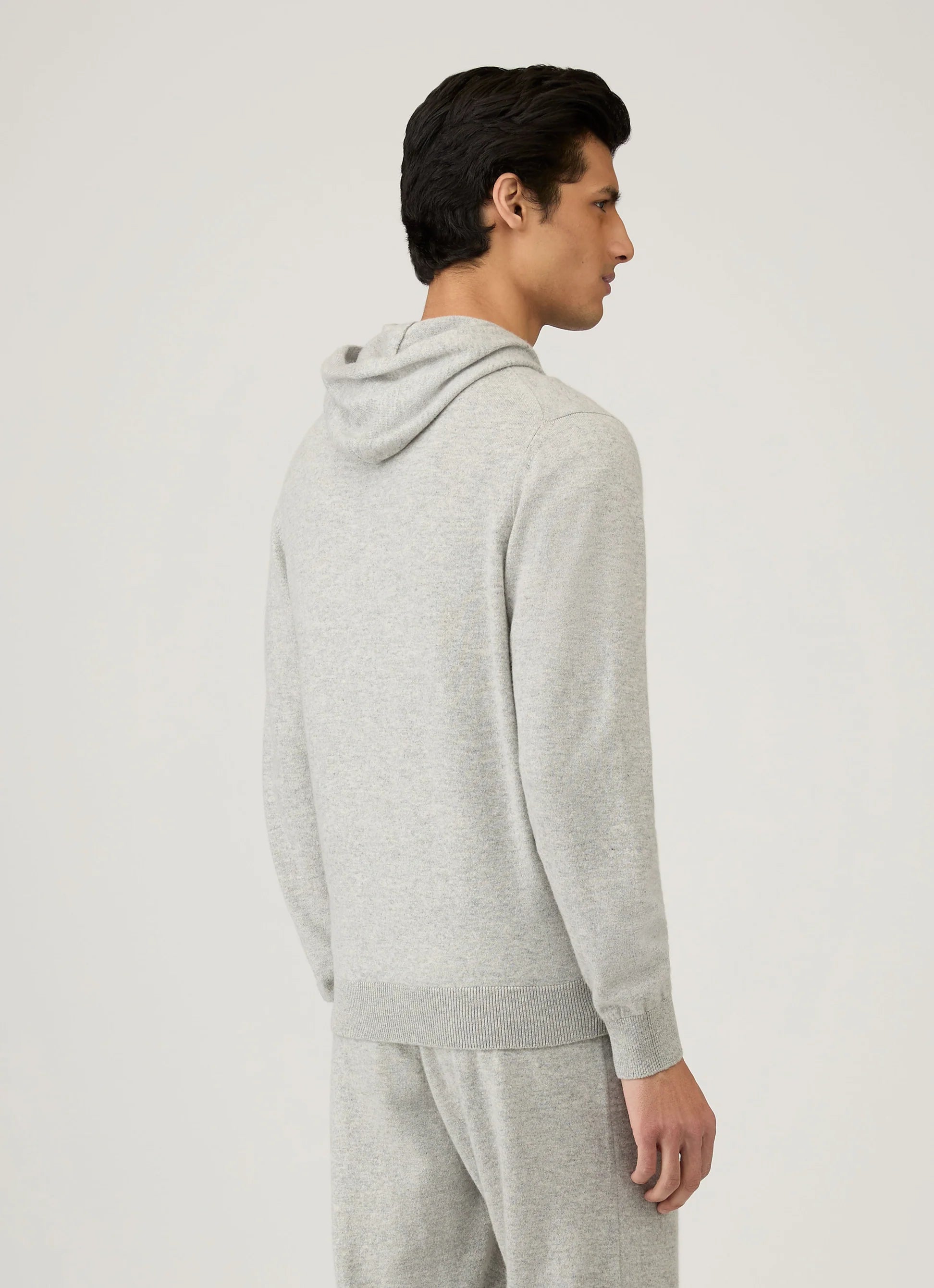 Cashmere Grey Melange Hoodie