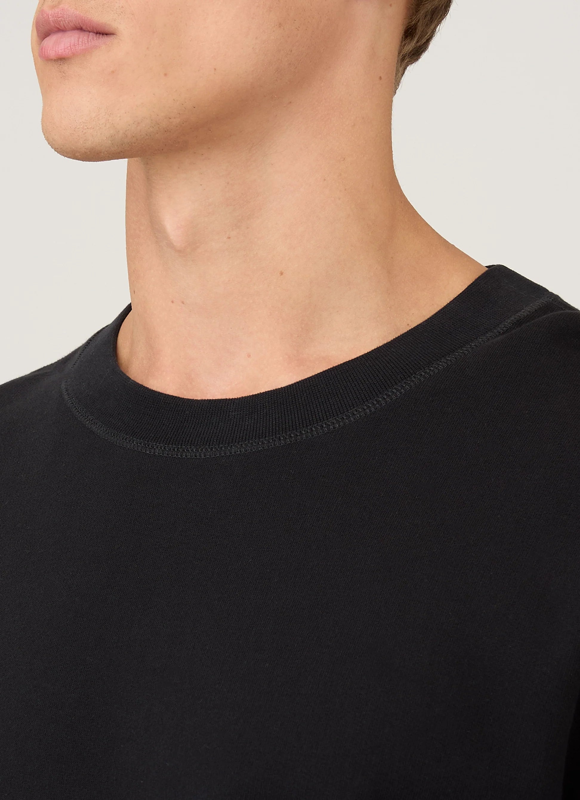 Oversized Loopback Black Sweatshirt