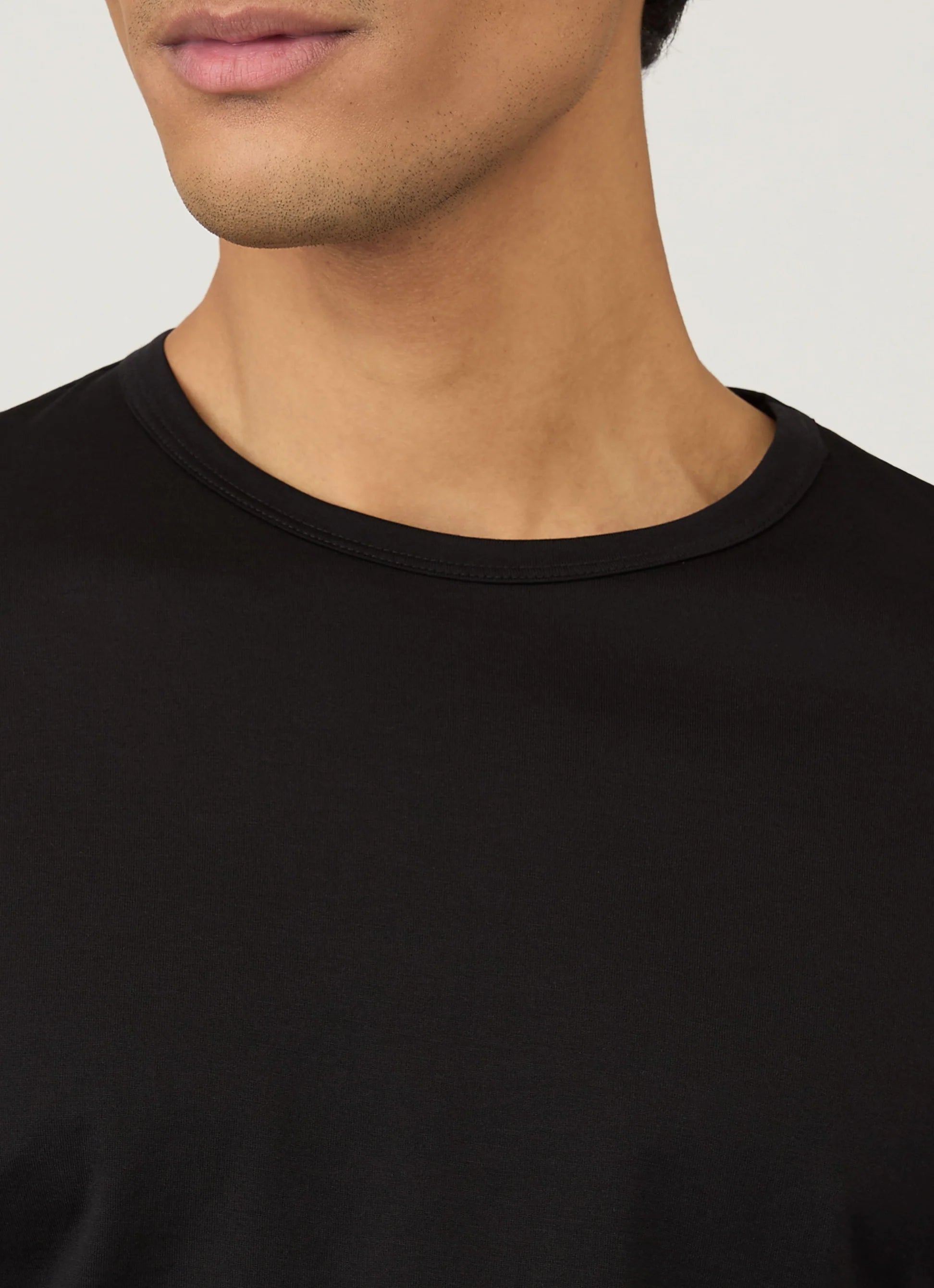 Long Sleeve Classic Black T‑shirt